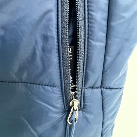 The North Face Navy and Orange Quilted Vest - Picture 4 of 9